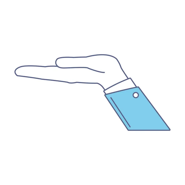 Icono de mano plana — Vector de stock