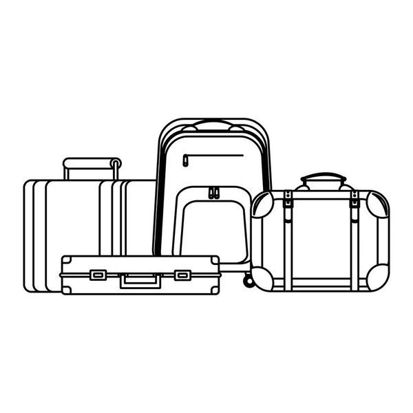 Icono de equipaje de viaje — Vector de stock