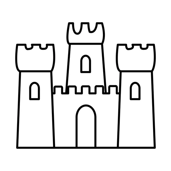 Икона Песчаного замка — стоковый вектор