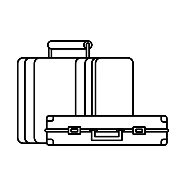 Icono de equipaje de viaje — Vector de stock