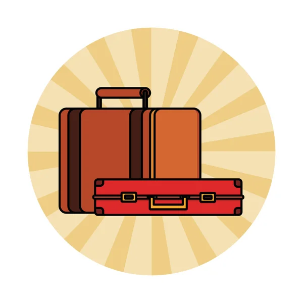 Seyahat valizi simgesi — Stok Vektör
