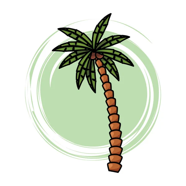 Palmensymbol — Stockvektor