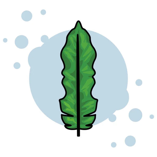 Icône feuille de palmier — Image vectorielle