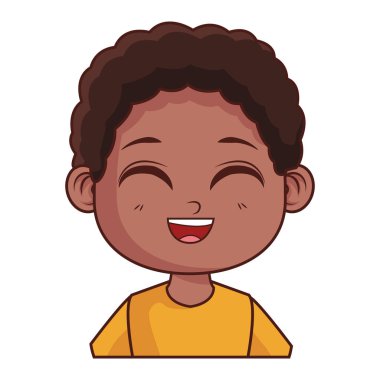 Sevimli çocuk çizgi film vektör çizim grafik tasarım