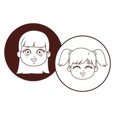 şirin çocuk çizgi film vektör çizim grafik tasarım