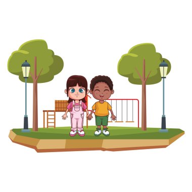 şirin çocuk çizgi film vektör çizim grafik tasarım