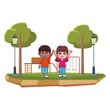 şirin çocuk çizgi film vektör çizim grafik tasarım