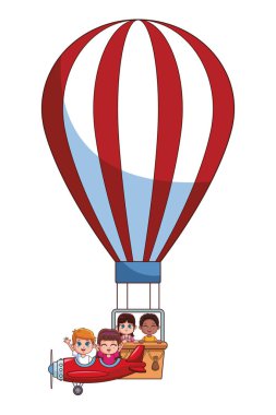 şirin çocuk çizgi film vektör çizim grafik tasarım