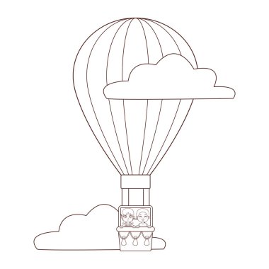 şirin çocuk çizgi film vektör çizim grafik tasarım