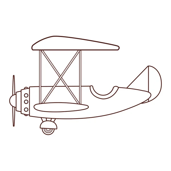 Avion Vol Dessin Animé Vectoriel Illustration Conception Graphique — Image vectorielle