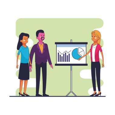 Grup arkadaşları karikatür vektör çizim grafik tasarım