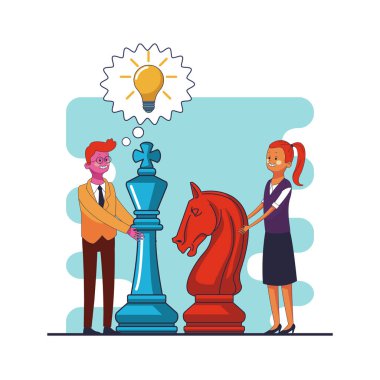 iş arkadaşları Yöneticiler karikatür vektör çizim grafik tasarım