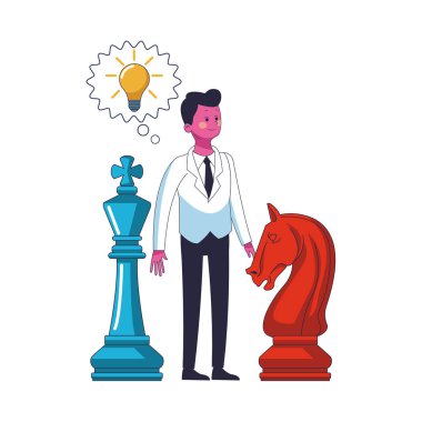 Executive işadamı karikatür vektör çizim grafik tasarım