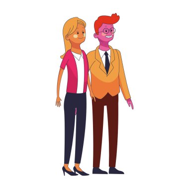 iş arkadaşları Yöneticiler karikatür vektör çizim grafik tasarım