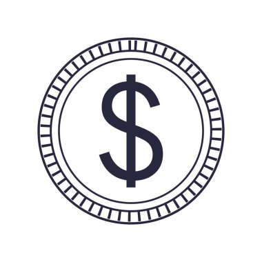 kaydetme para sikke karikatür vektör çizim grafik tasarım