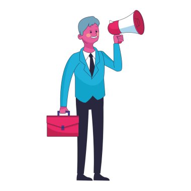 Executive işadamı karikatür vektör çizim grafik tasarım