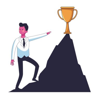 Executive işadamı karikatür vektör çizim grafik tasarım