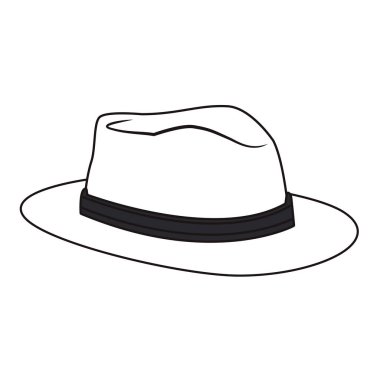 pop sanat adam şapka karikatür vektör çizim grafik tasarım