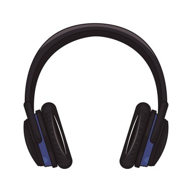 pop sanat müzik kulaklık karikatür vektör çizim grafik tasarım