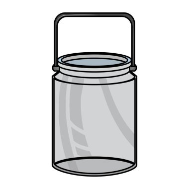 Boş cam izole kavanoz vektör çizim grafik tasarım vektör çizim grafik tasarım