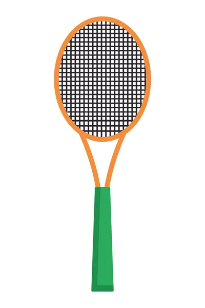 Tennisschläger Cartoon Isolierter Vektor Illustration Grafik Design — Stockvektor