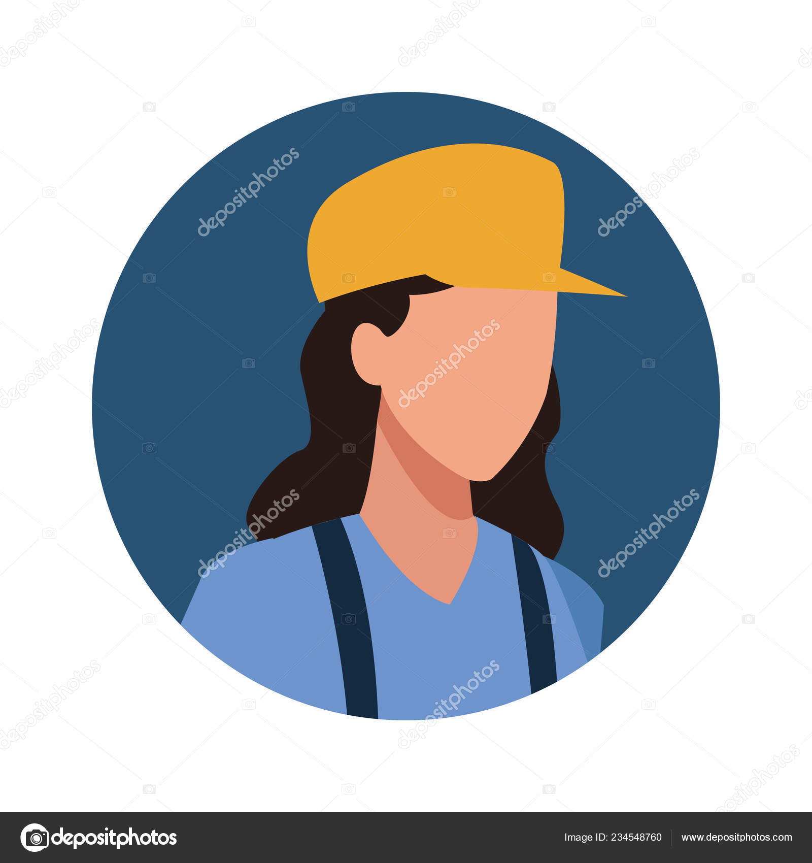 Artist Painter Profile Avatar Icon Vector Illustration Graphic Design