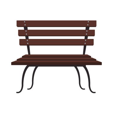 Park tezgah karikatür vektör çizim grafik tasarım