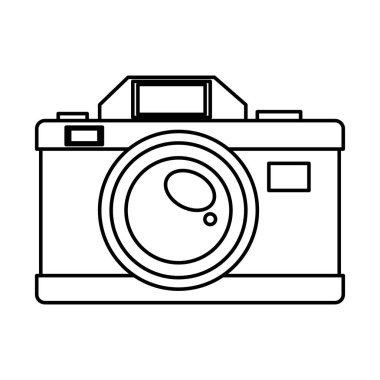 Vintage Fotoğraf kamera vektör çizim grafik tasarım