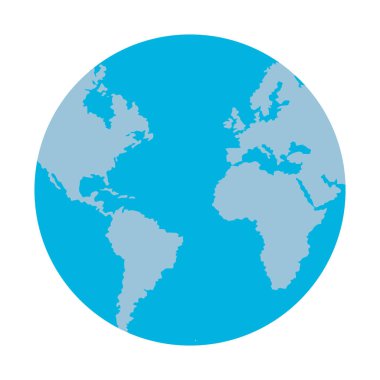 Dünya Dünya izole simge vektör çizim grafik tasarım