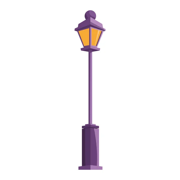 Rua Roxo Luz Desenho Animado Vetor Ilustração Gráfico Design — Vetor de Stock