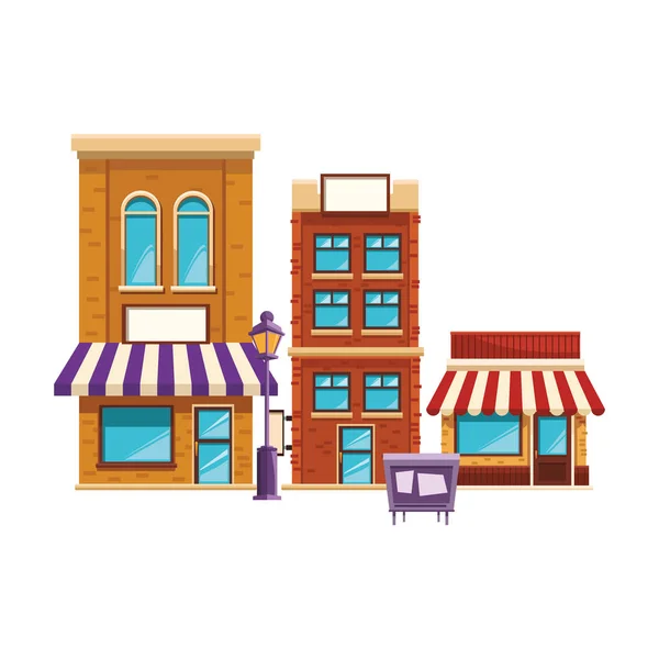 Store Building Cartoon Vector Illustration Graphic Design — Stock Vector