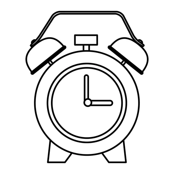 Reloj Despertador Con Campanas Vector Ilustración Diseño Gráfico — Archivo Imágenes Vectoriales