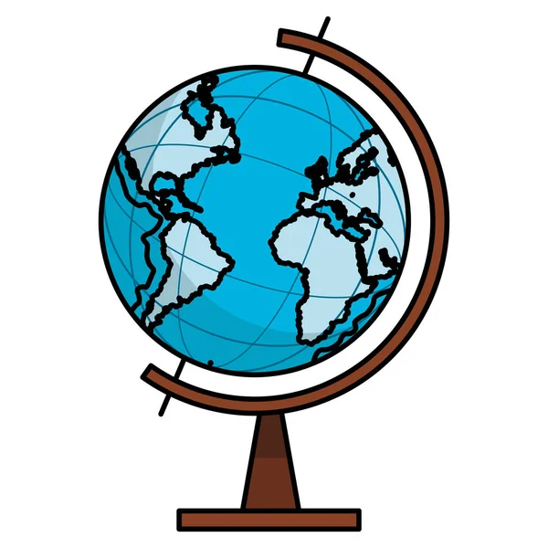 Projekt Graficzny Świata Mapę Świata Wektor Ilustracja — Wektor stockowy
