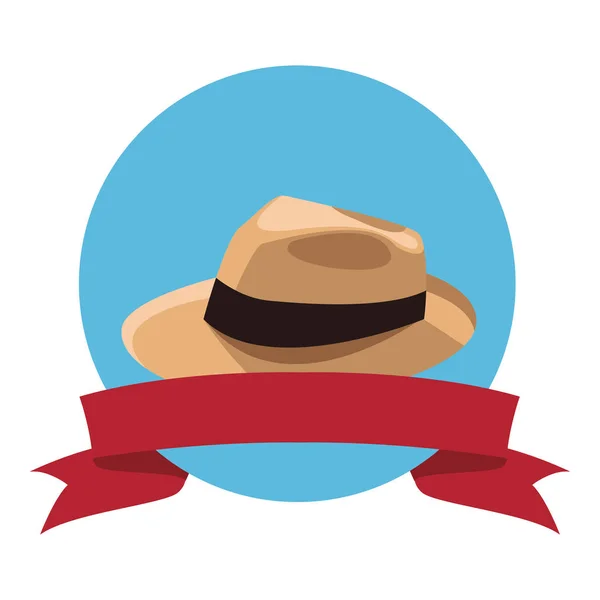 Panama Hat Icon Icon Vector Illustration Graphic Design — Stock Vector