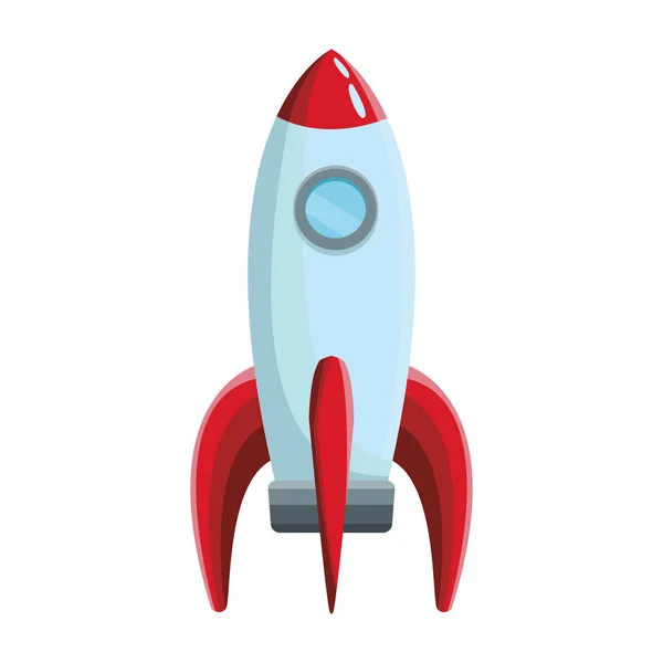 Skyrocket Voador Ícone Colorido Vetor Ilustração Gráfico Design —  Vetores de Stock