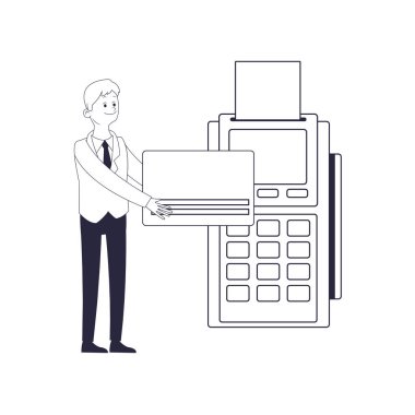 Executive işadamı çizgi film