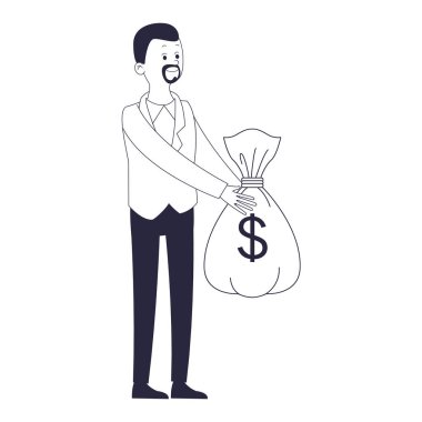 Executive işadamı çizgi film