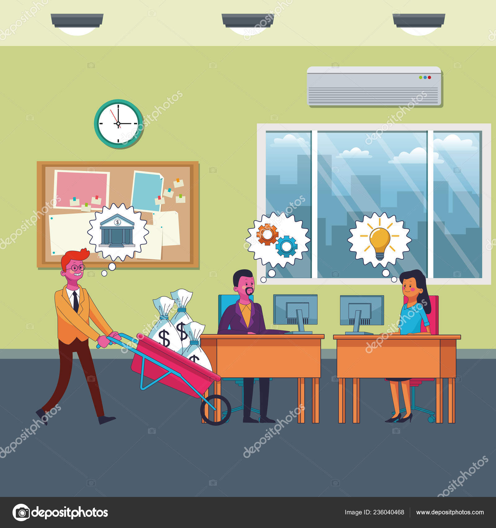 Business Saving Money Cartoon Stock Vector C Jemastock