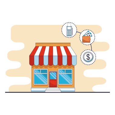 kaydetme para öğe karikatür vektör çizim grafik tasarım iş