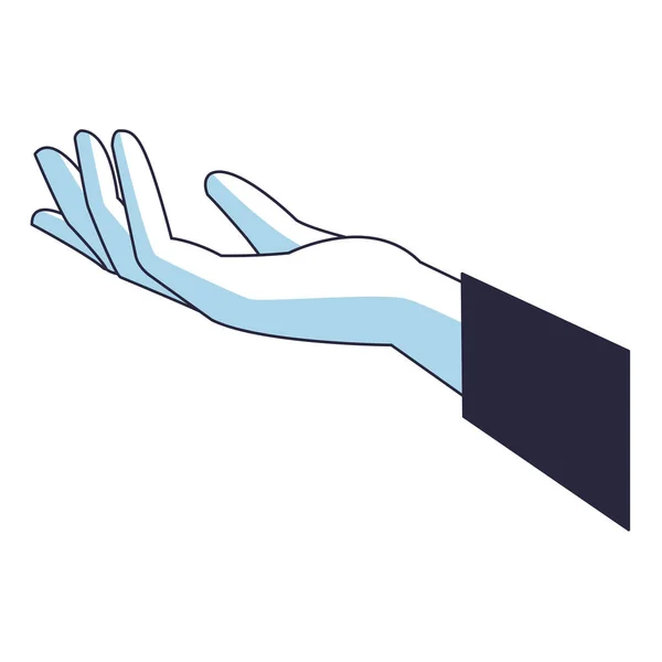 Dessin animé main humaine — Image vectorielle