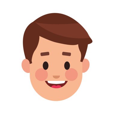 Genç adam vücut çizgi film