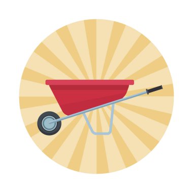 yükü el arabası çizgi film