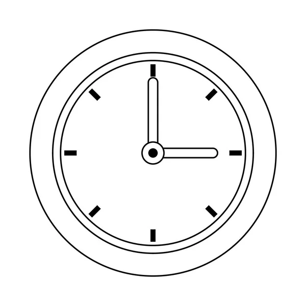 Clock time cartoon — Stock Vector