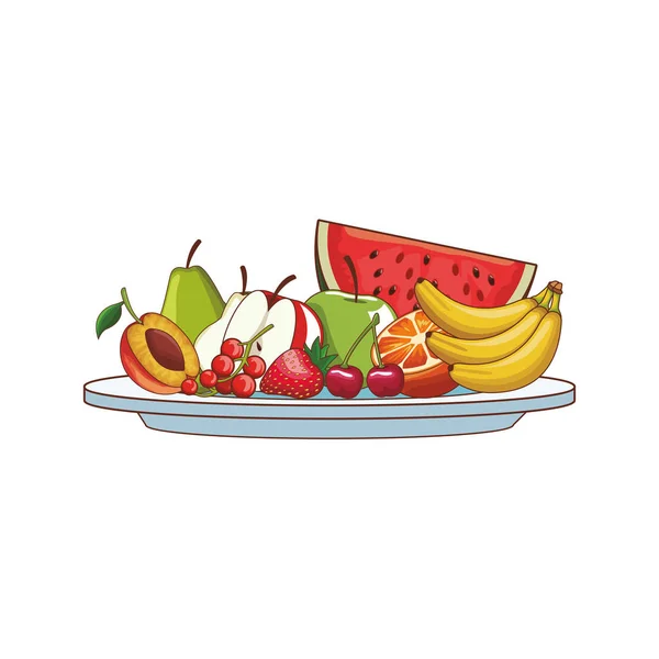 Fruta deliciosa y fresca — Vector de stock