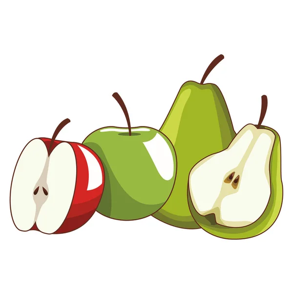 Νόστιμα και φρέσκα φρούτα — Διανυσματικό Αρχείο