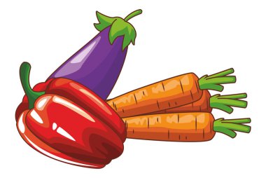 Taze sebze çizgi film