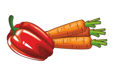 Taze sebze çizgi film