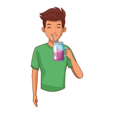 Genç adam çizgi filmi