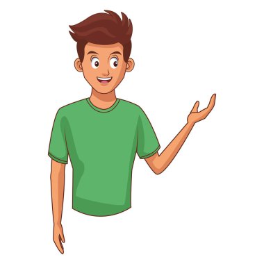 Genç adam çizgi filmi