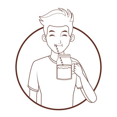 Genç adam çizgi filmi